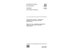 ISO 9535:1989, Woodworking machines -- Machines for production of core stock from laths -- Nomenclature