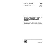 ISO 9707:1991, Information and documentation -- Statistics on the production and distribution of books, newspapers, periodicals and electronic publications