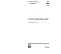ISO 9836:1992, Performance standards in building -- Definition and calculation of area and space indicators