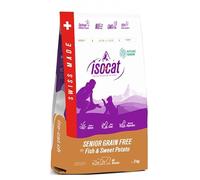 Iso-Cat Senior- Croquettes Haut de Gamme pour Chats Mature- sans Gluten - Système Immunitaire - Riche en Poisson et en patate Douce - sans OGM - Matières premières 100% Naturelles 3kg-10kg (3kg)