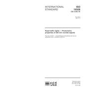 ISO/CIE 16508:1999, Road traffic lights -- Photometric properties of 200 mm roundel signals