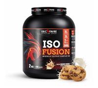 ISO FUSION - 81% de protéines, 9g d’EAA dont 4g de BCAA par shaker - Complexe 5 sources - Haute Digestibilité & Absorption - Faible en Sucres - 2kg - Saveur Cookie - Eric Favre