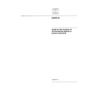 ISO Guide 64:1997, Guide for the inclusion of environmental aspects in product standards