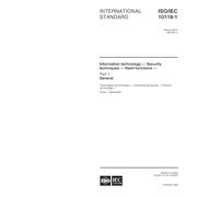 ISO/IEC 10118-1:2000, Information technology -- Security techniques -- Hash-functions -- Part 1: General