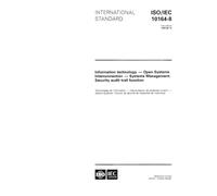 ISO/IEC 10164-8:1993, Information technology - Open Systems Interconnection - Systems Management: Security audit trail function