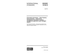 ISO/IEC 10165-9:2000, Information technology -- Open Systems Interconnection -- Structure of management information: Systems management application layer managed objects -- Part 9: