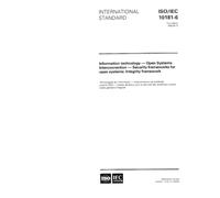 ISO/IEC 10181-6:1996, Information technology - Open Systems Interconnection - Security frameworks for open systems: Integrity framework