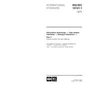ISO/IEC 10741-1:1995, Information technology - User system interfaces - Dialogue interaction - Part 1: Cursor control for text editing