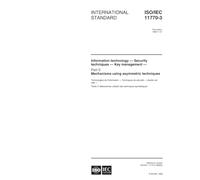 ISO/IEC 11770-3:1999, Information technology -- Security techniques -- Key management -- Part 3: Mechanisms using asymmetric techniques