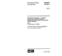 ISO/IEC 14478-1:1998, Information technology - Computer graphics and image processing - Presentation Environment for Multimedia Objects (PREMO) - Part 1: Fundamentals of PREMO