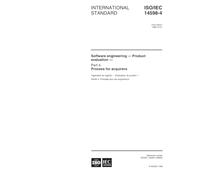 ISO/IEC 14598-4:1999, Software engineering -- Product evaluation -- Part 4: Process for acquirers