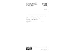 ISO/IEC 15026:1998, Information technology - System and software integrity levels
