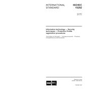 ISO/IEC 15292:2001, Information technology - Security techniques - Protection Profile registration procedures