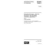 ISO/IEC 15426-1:2006, Information technology - Automatic identification and data capture techniques - Bar code verifier conformance specification - Part 1: Linear symbols