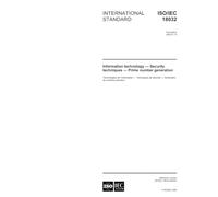 ISO/IEC 18032:2005, Information technology - Security techniques - Prime number generation