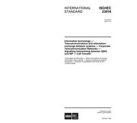 ISO/IEC 23916:2005, Information technology - Telecommunications and information exchange between systems - Corporate Telecommunication Networks - ... between QSIG and SIP - Call Transfer