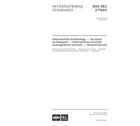 ISO/IEC 27001:2013, Second Edition: Information technology - Security techniques - Information security management systems - Requirements