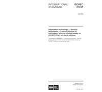 ISO/IEC 27017:2015, First Edition: Information technology - Security techniques - Code of practice for information security controls based on ISO/IEC 27002 for cloud services