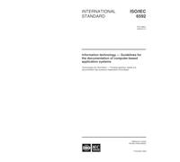 ISO/IEC 6592:2000, Information technology - Guidelines for the documentation of computer-based application systems