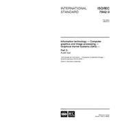 ISO/IEC 7942-3:1999, Information technology - Computer graphics and image processing - Graphical Kernel System (GKS) - Part 3: Audit trail