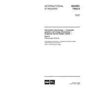 ISO/IEC 7942-4:1998, Information technology - Computer graphics and image processing - Graphical Kernel System (GKS) - Part 4: Picture part archive