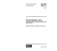 ISO/IEC 8613-11:1995, Information technology - Open Document Architecture (ODA) and interchange format: Tabular structures and tabular layout