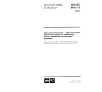 ISO/IEC 8613-12:1996, Information technology - Open Document Architecture (ODA) and interchange format: Identification of document fragments
