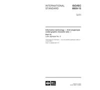 ISO/IEC 8859-15:1999, Information technology -- 8-bit single-byte coded graphic character sets -- Part 15: Latin alphabet No. 9