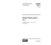 ISO/IEC 9798-1:1997, Information technology - Security techniques - Entity authentication - Part 1: General
