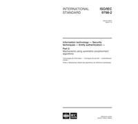 ISO/IEC 9798-2:1999, Information technology -- Security techniques -- Entity authentication -- Part 2: Mechanisms using symmetric encipherment algorithms