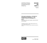 ISO/IEC ISP 10607-2:1995, Information technology - International Standardized Profiles AFTnn - File Transfer, Access and Management - Part 2: Definition of document types, constraint sets and syntaxes