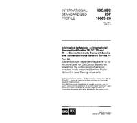 ISO/IEC ISP 10609-26:1995, Information technology - International Standardized Profiles TB, TC, TD and TE - Connection-mode Transport Service over ... requirements for Network Layer for Call