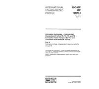 ISO/IEC ISP 10609-4:1992, Information technology - International Standardized Profiles TB, TC, TD and TE - Connection-mode Transport Service over ... independent requirements for Group TE
