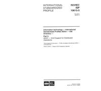 ISO/IEC ISP 10615-5:1998, Information technology - International Standardized Profiles ADInn - OSI Directory - Part 5: ADI31- DUA Support for Distributed Operations