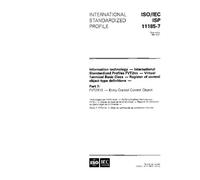 ISO/IEC ISP 11185-7:1994, Information technology - International Standardized Profiles FVT2nn - Virtual Terminal Basic Class - Register of control ... 7: FVT2110 - Entry-Control Control Object