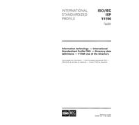 ISO/IEC ISP 11190:1995, Information technology - International Standardized Profile FDI3 - Directory data definitions - FTAM Use of the Directory