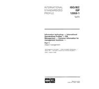 ISO/IEC ISP 12059-1:1995, Information technology - International Standardized Profiles - OSI Management - Common information for management functions - Part 1: Object management