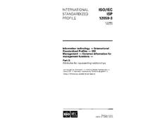 ISO/IEC ISP 12059-3:1995, Information technology - International Standardized Profiles - OSI Management - Common information for management functions ... 3: Attributes for representing relationships