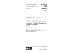 ISO/IEC ISP 12059-6:1995, Information technology - International Standardized Profiles - OSI Management - Common information for management functions - Part 6: Log control