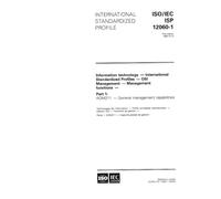 ISO/IEC ISP 12060-1:1995, Information technology - International Standardized Profiles - OSI Management - Management functions - Part 1: AOM211 - General management capability