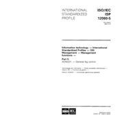ISO/IEC ISP 12060-5:1995, Information technology - International Standardized Profiles - OSI Management - Management functions - Part 5: AOM231 - General log control