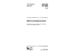 ISO/IEC TR 10034:1990, Guidelines for the preparation of conformity clauses in programming language standards