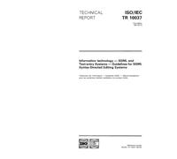 ISO/IEC TR 10037:1991, Information technology - SGML and Text-entry Systems - Guidelines for SGML Syntax-Directed Editing Systems