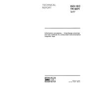 ISO/IEC TR 6371:1989, Information processing - Interchange practices and test methods for unrecorded instrumentation magnetic tape
