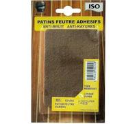 ISO - Patin feutre adhésif 75x100 marron x1 sc