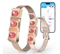 iSo Tech Fitness Tracker sans Écran, Montre Bracelet Intelligente pour Homme et Femme, 24h/7j Tracker d'Activité et avec Fréquence Cardiaque Oxygène Sanguin HRV, 30 Jours, 170+ Modes (Or Rose)