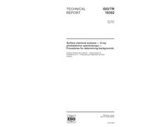 ISO/TR 18392:2005, Surface chemical analysis - X-ray photoelectron spectroscopy - Procedures for determining backgrounds