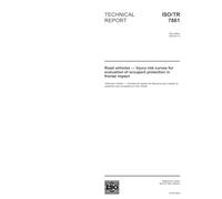 ISO/TR 7861:2003, Road vehicles - Injury risk curves for evaluation of occupant protection in frontal impact