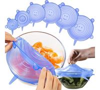 Définir 6 couvertures en silicone flexibles