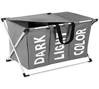 Iso trade panier à linge 3 compartiments 12257